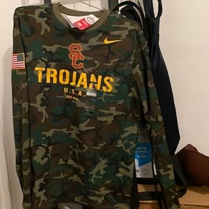 New with tag USC Trojans military long sleeve.